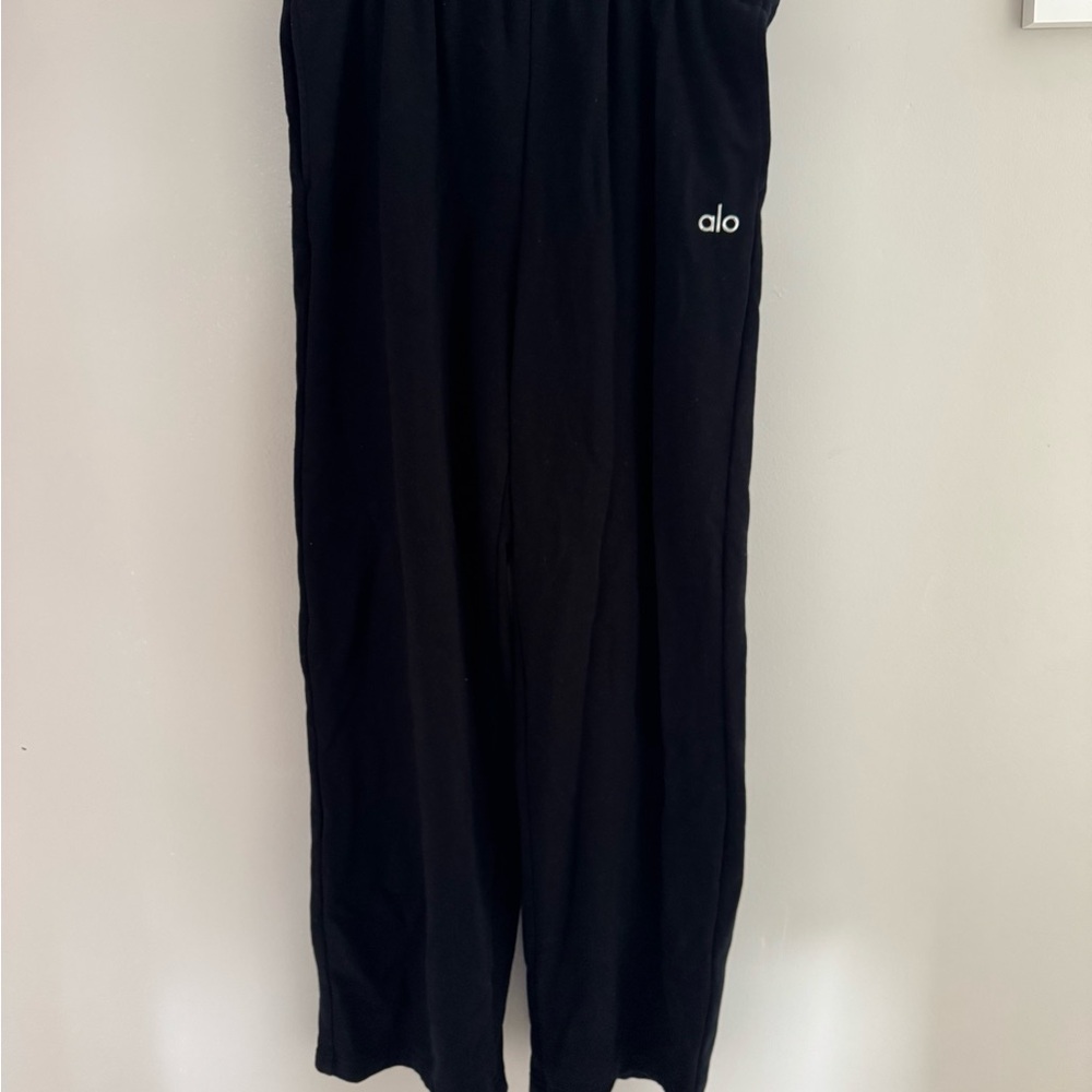 Alo Accolade Black Wide-Leg Pants
